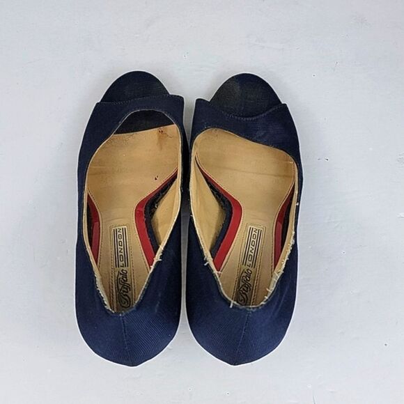 Buffalo London Open Toe Blue Heel - Picture 9 of 16